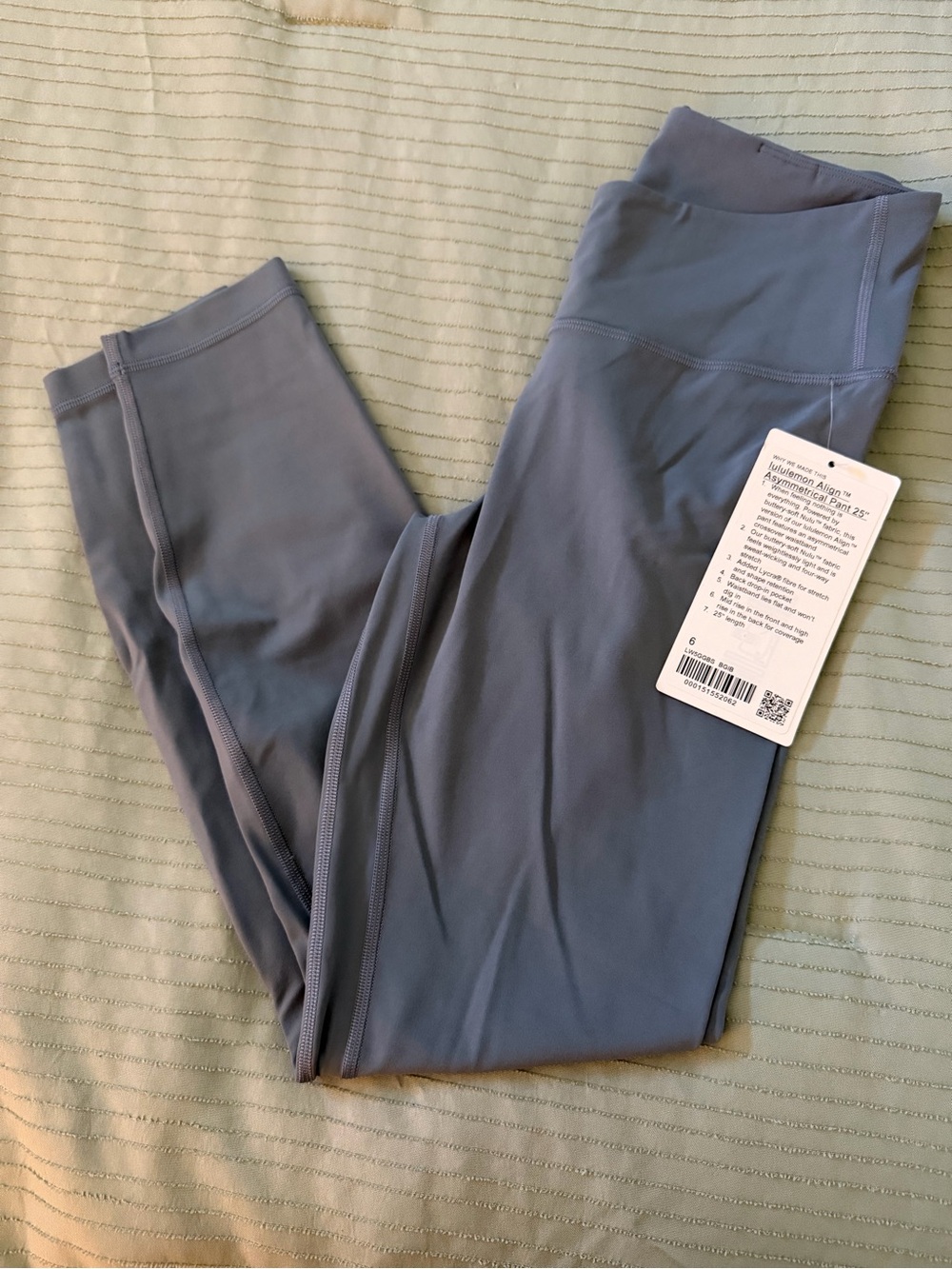 lululemon athletica Asymmetrical High-Rise Leggings in Dusty Blue